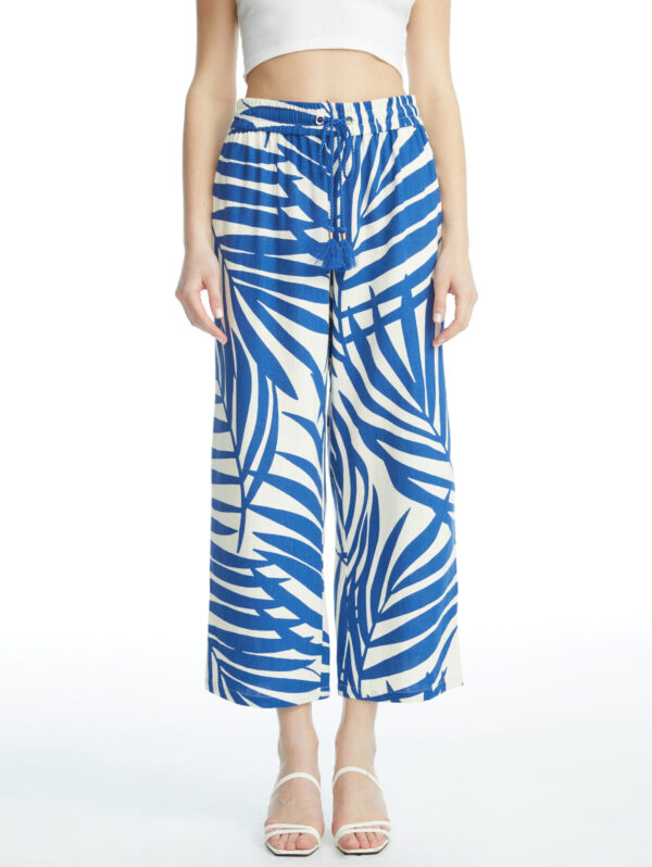Elastic Print Pants