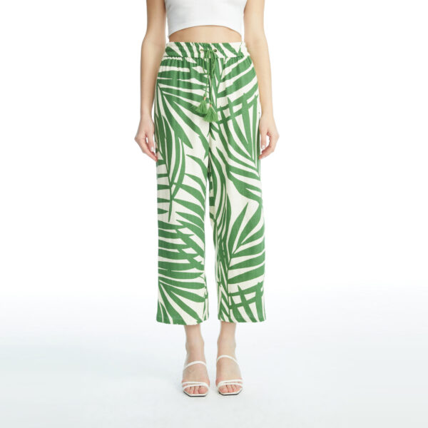 Elastic Print Pants