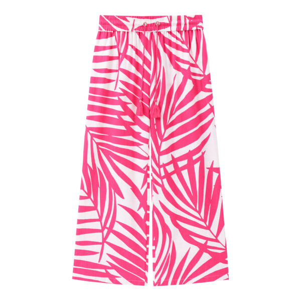 Elastic Print Pants