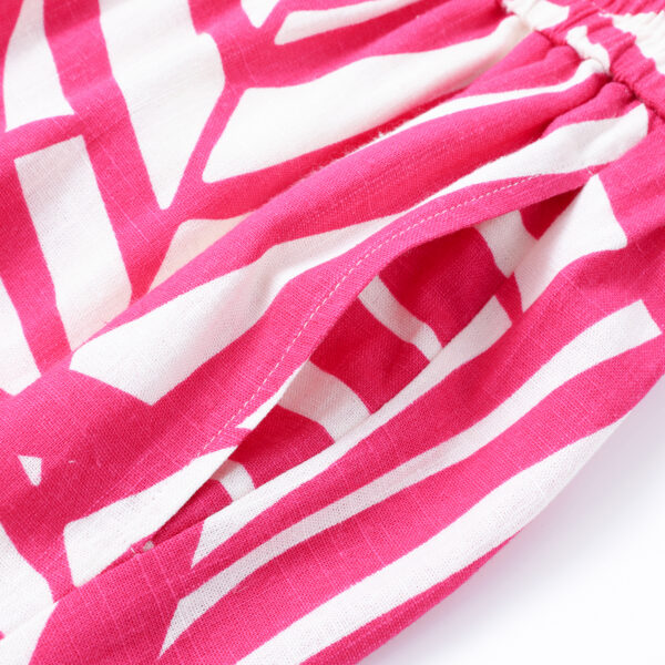 Elastic Print Pants