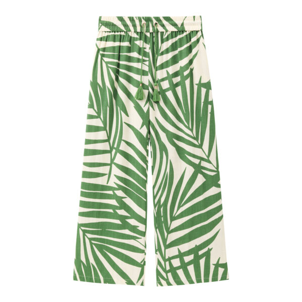 Elastic Print Pants