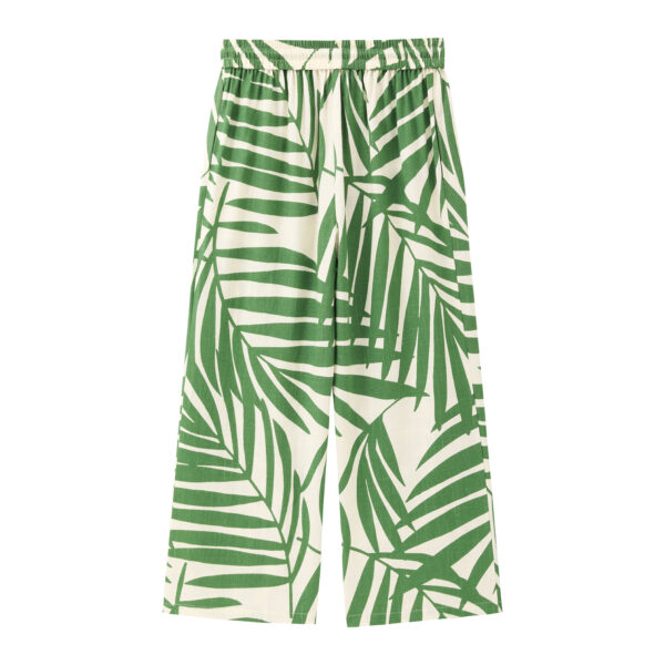 Elastic Print Pants
