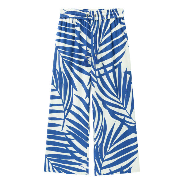 Elastic Print Pants