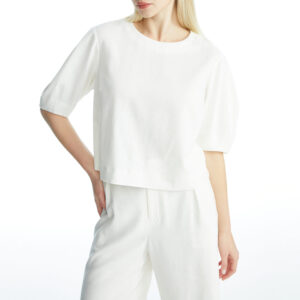 Balloon Sleeve Shirt - Ivory, M