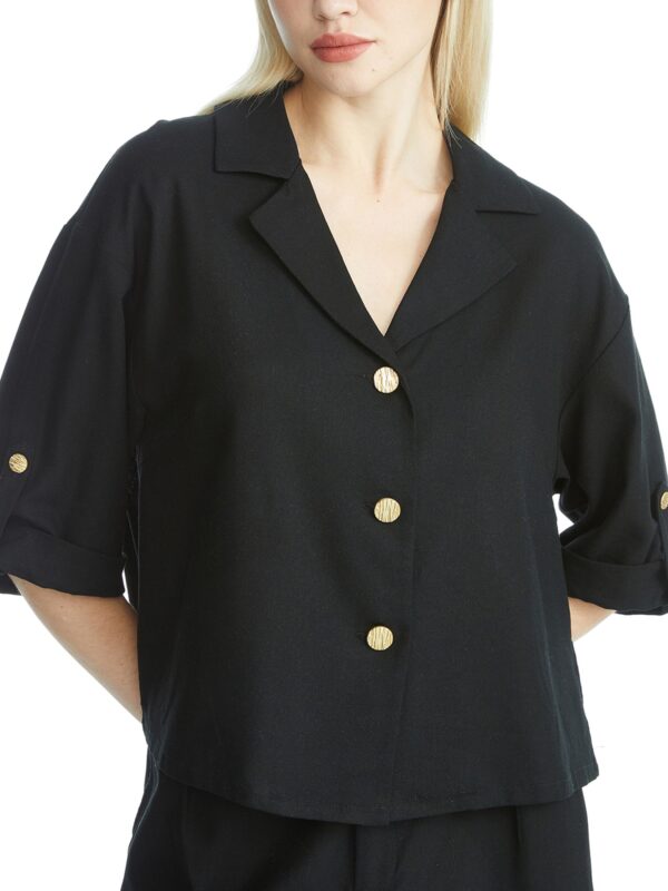 Half-sleeve Boxy Shirt